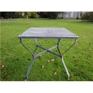 Square Table Galvanised 72cm x 72cm
